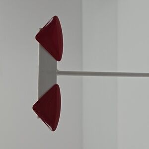 Medium sized red earrings